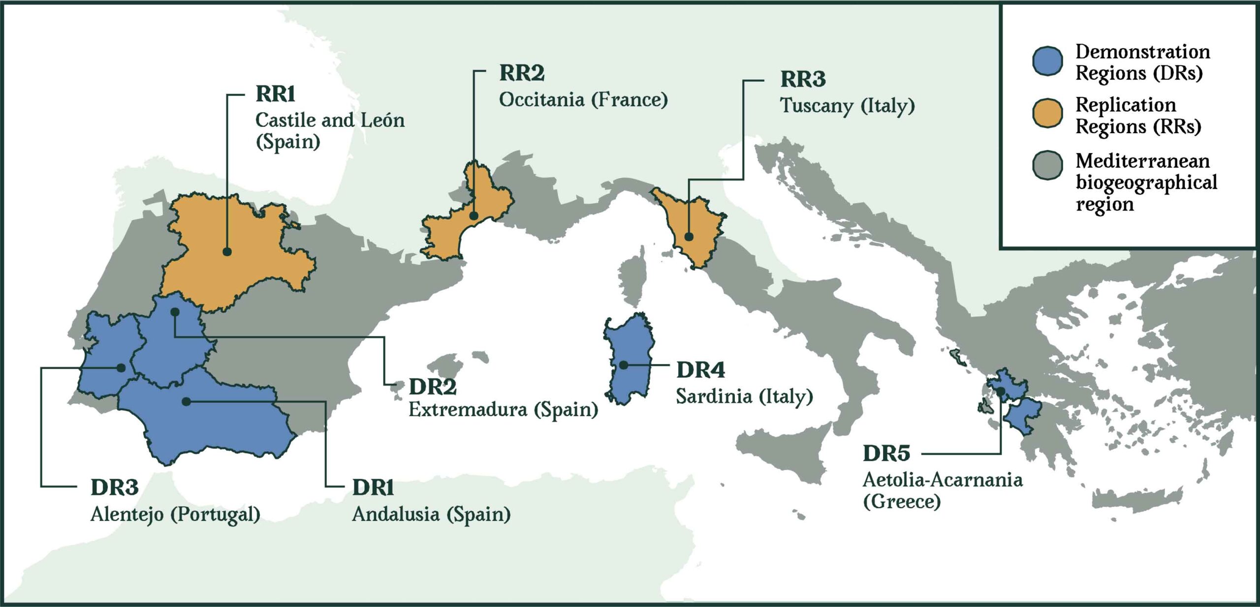 MAP Demonstration Regions scaled