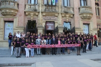 Foto de familia en la presentacin de la sexta edicin de La Noche 