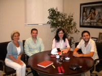 De izq. a dcha. Carmen Galn, Andreas Dyonissiou, Myrianthi Astanioti, y Antonio Gomera