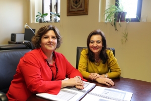 Las investigadoras principales del proyecto, Carmen Balbuena y Manuela Álvarez 