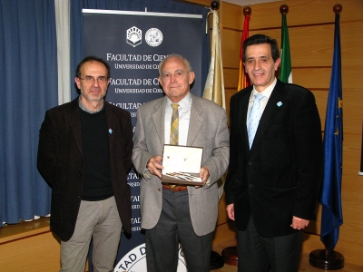 De izq a dcha, Luis Camacho, Antonio Aldaz y Manuel Blzquez